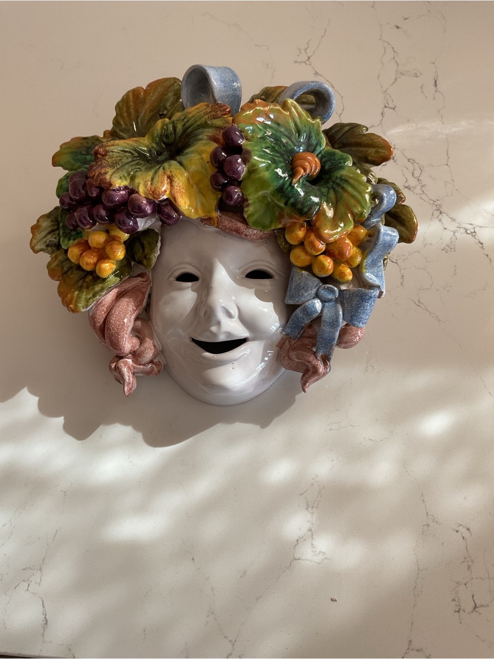 Bacchus Italian Ceramic Mask